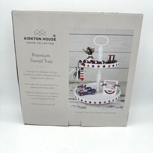 Kirkton House Fourth If July Star Tiered Tray New In Box Tray Only